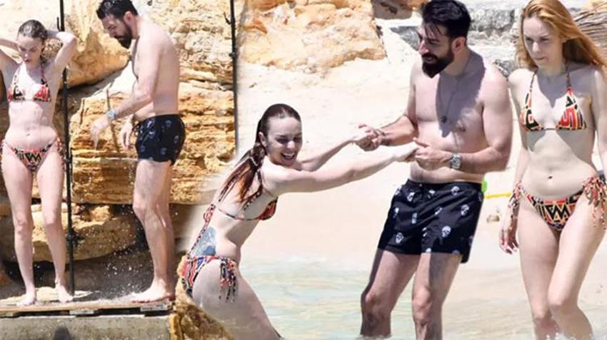 Nilperi Şahinkaya ve Emre Yusufi çifti Çeşme'de! Tüm bakışlar onlara yöneldi