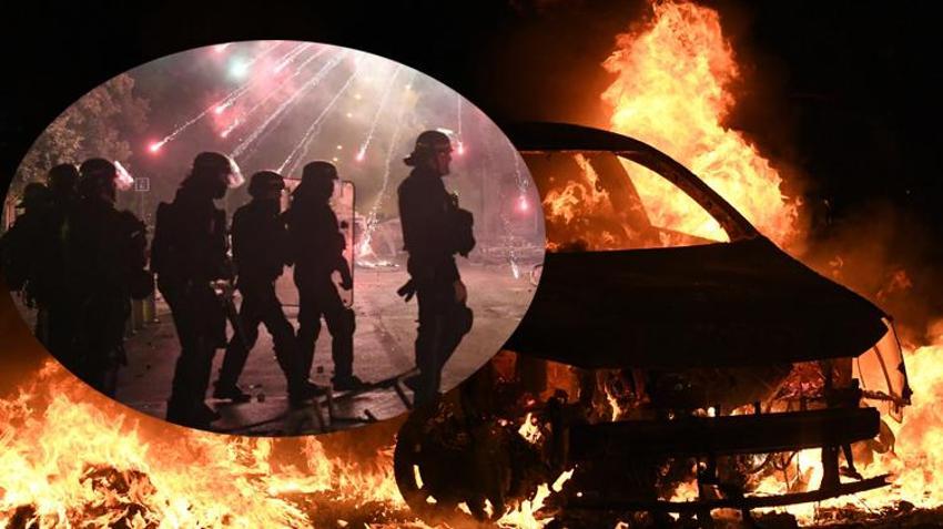Fransa adeta savaş alanı! Binalar, otobüsler ateşe verildi, mağazalar yağmalandı: 'Ülkemiz uçurumun eşiğinde' 