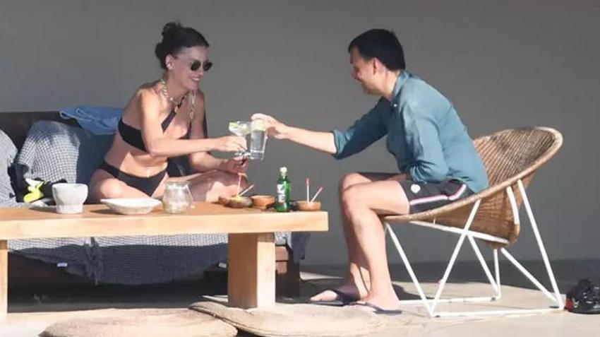 Serenay Sarıkaya gizemli arkadaşıyla Bodrum'da! Güneşi beraber batırdılar