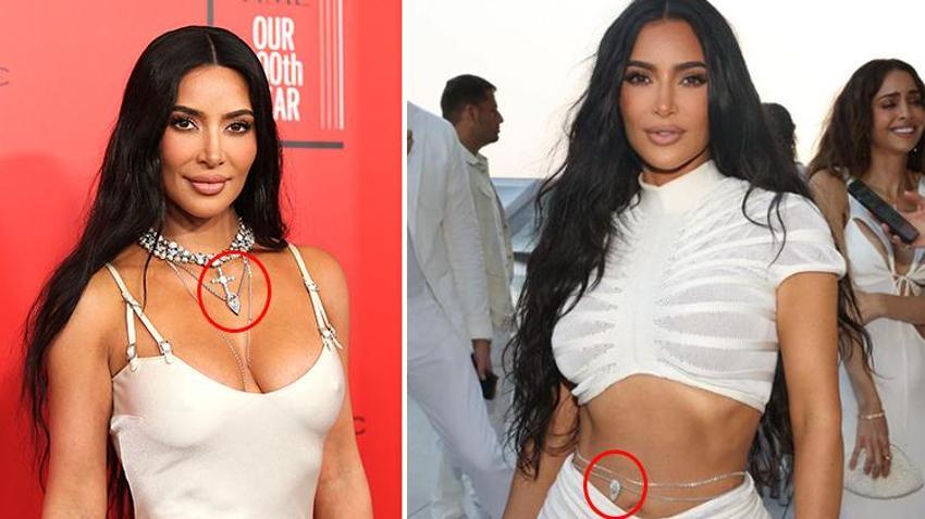 Kourtney Kardashian'ın bel zincirinin fiyatı dudak uçuklattı!