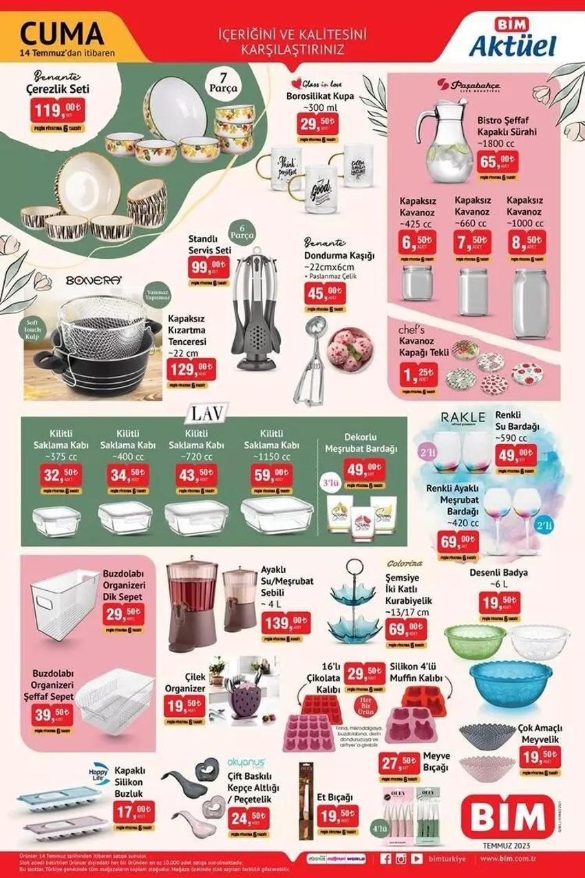 BİM 12-14 Temmuz aktüel katalog 2023 yayınlandı! BİM termos fiyatı inanılmaz! Sürpriz sinek kovucu fırsatı var!