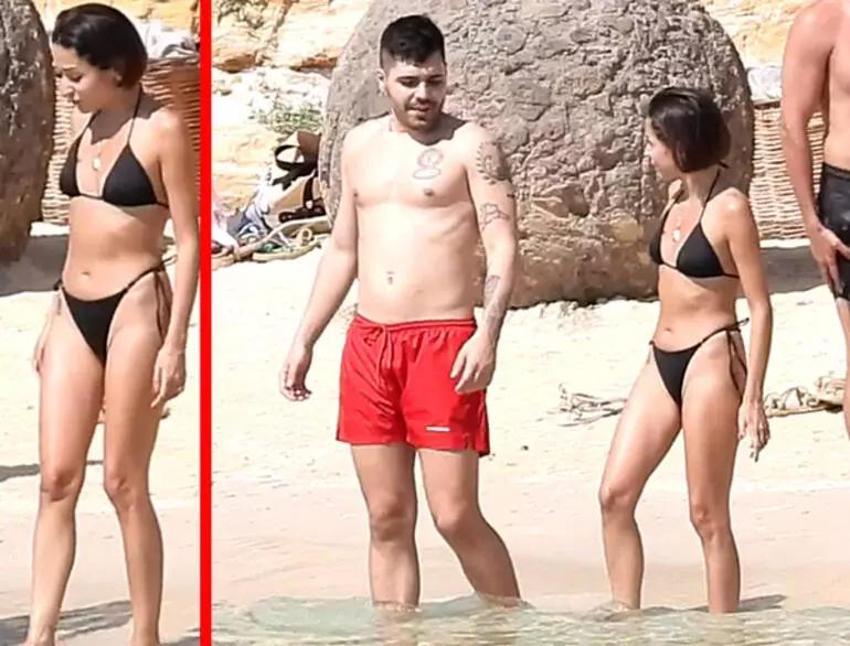 Ünlü isimlerin tatil keyfi! Bikinisiyle gövde gösterisi yaptı