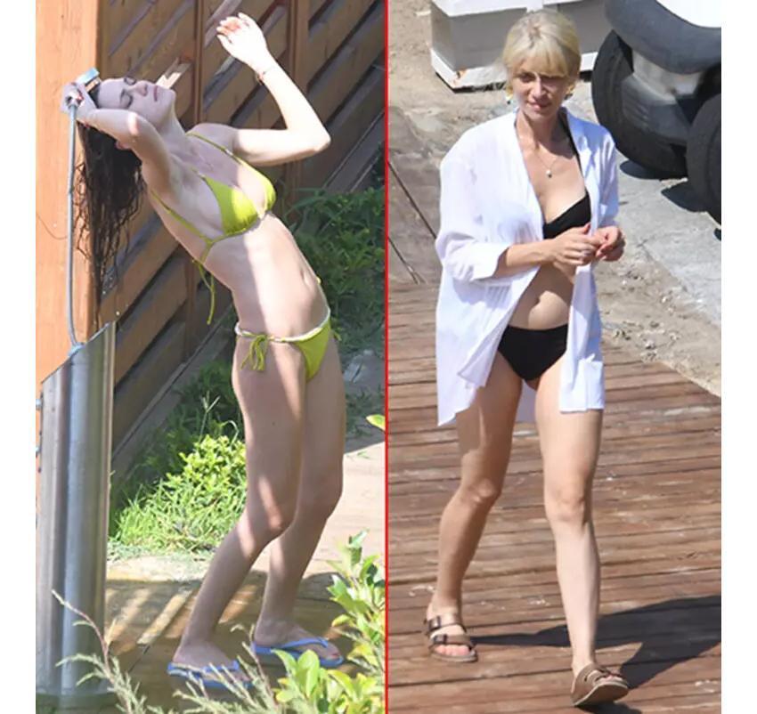 Ünlü isimlerin tatil keyfi! Bikinisiyle gövde gösterisi yaptı