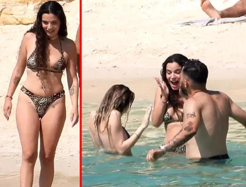 Ünlü isimlerin tatil keyfi! Bikinisiyle gövde gösterisi yaptı