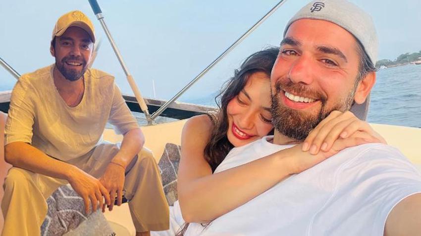 Neslihan Atagül ile Kadir Doğulu'nun yıl dönümü kutlamasına Murat Dalkılıç da dahil oldu!