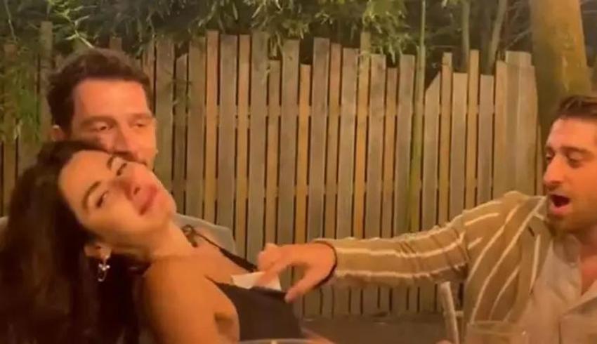 Nesrin Cavadzade'nin transparan kıyafeti olay oldu! Galaya damga vurdu