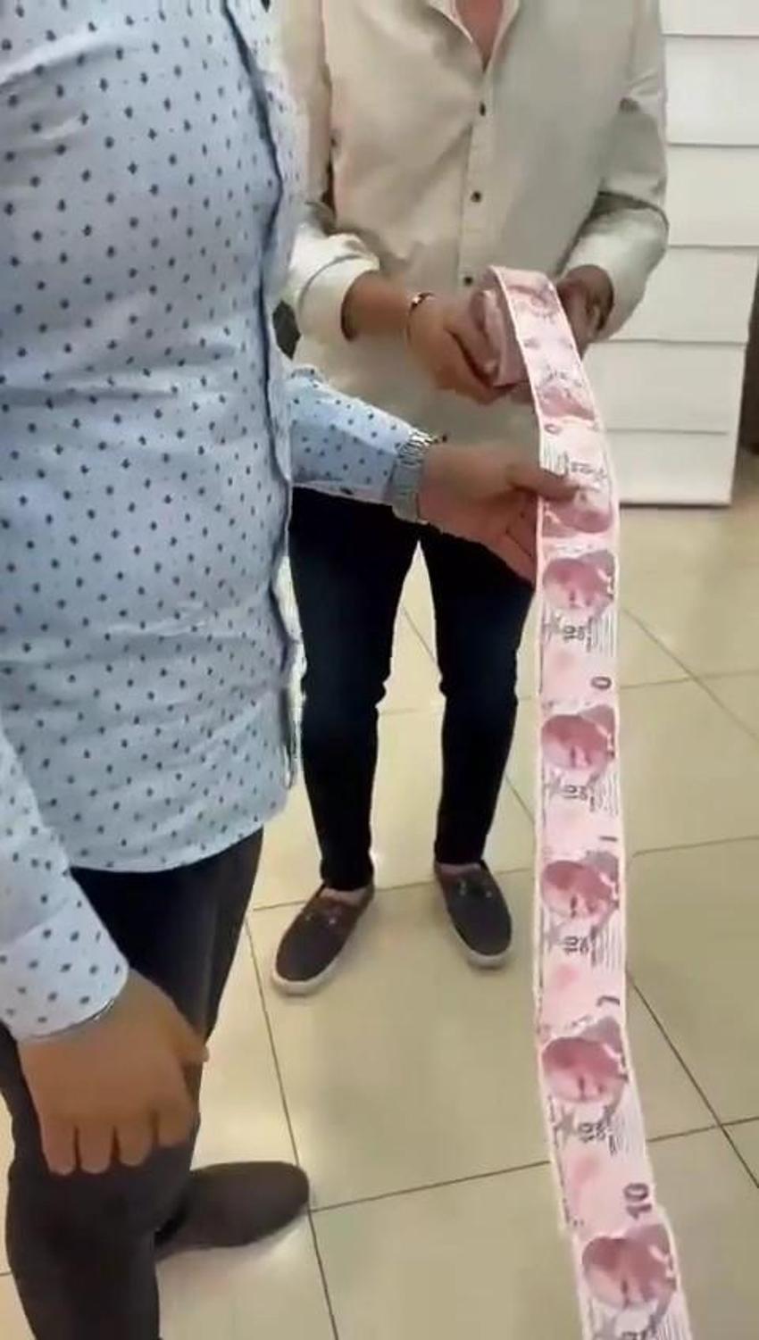 Aşiret düğününde dudak uçuklatan takı! 15 kişi tam 4 saatte sayabildi