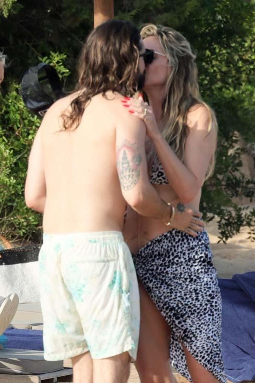 Heidi Klum ile 17 yaş küçük eşi Tom Kaulitz plajda aşk tazeledi!
