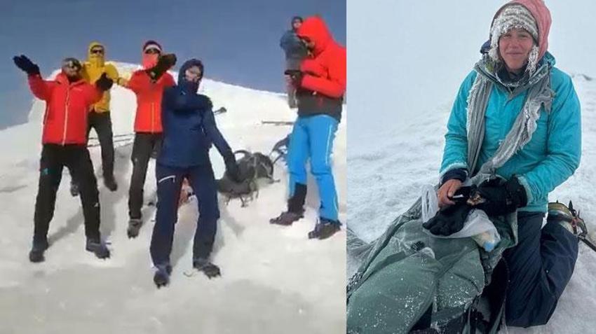 Temmuz ortasında dondurucu soğuk! Eksi 35 derecede dans ettiler