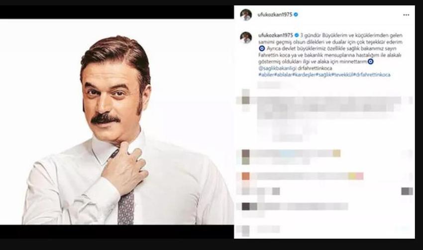 Ufuk Özkan'dan güzel haber geldi! 'Ne çok sevenim varmış, bana güç oldunuz'