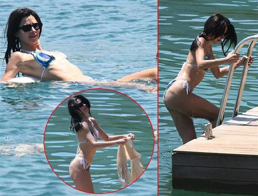 Ünlüler Bodrum'da tatilde! Denizde tanıştığı kızla arkadaş oldu