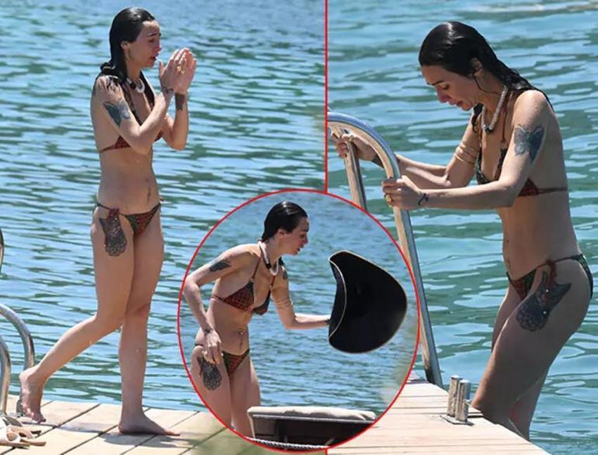 Ünlüler Bodrum'da tatilde! Denizde tanıştığı kızla arkadaş oldu