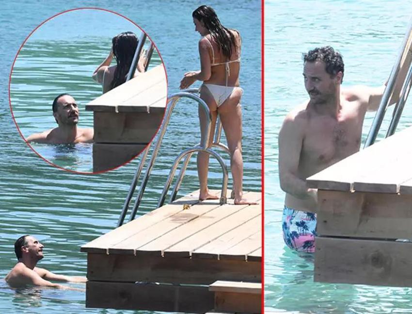 Ünlüler Bodrum'da tatilde! Denizde tanıştığı kızla arkadaş oldu