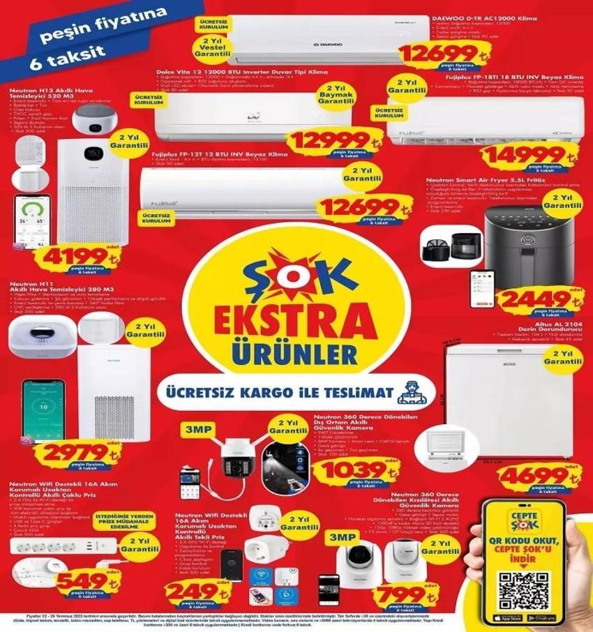ŞOK 24-25 Temmuz aktüel katalog 2023 yayınlandı! ŞOK bu hafta sürpriz teklifi yaptı! İndirimli ürün dolu...
