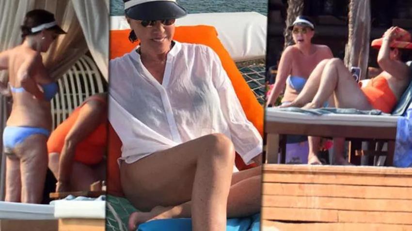 Nebahat Çehre, 'beni yakalayamazsınız' dedi, bikinili görüntülendi