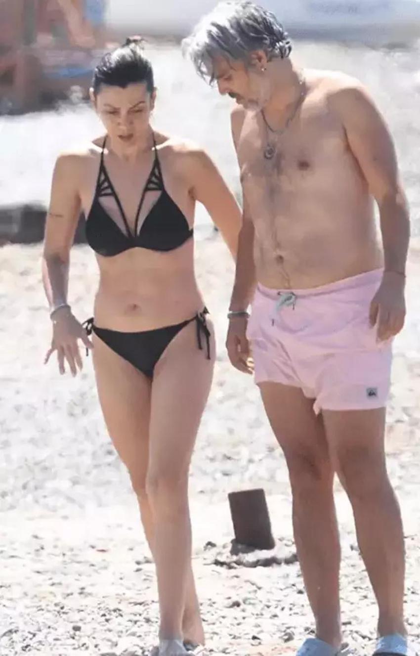 Gökçe Bahadır ve Emir Ersoy'un mütevazı tatili! Deniz molası verdiler