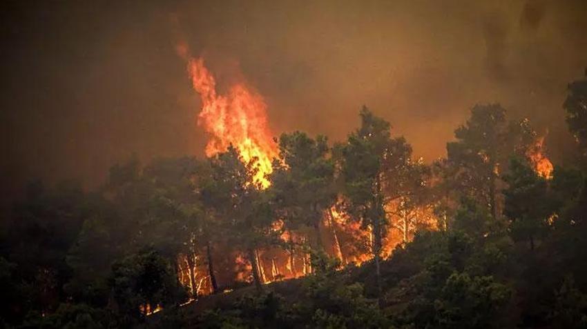 Yunanistan cehennemi yaşıyor! Rodos ve Korfu adasında tahliyeler sürürken yangına Türk uçakları da müdahale ediyor...