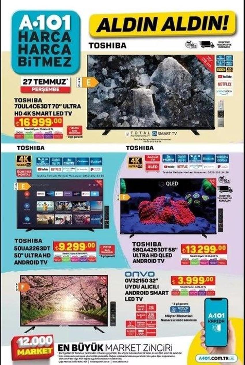 A101 27 Temmuz aktüel katalog 2023 yayınlandı! Ayçiçek yağı fiyatı dibi gördü, aşurelikler sudan ucuz!