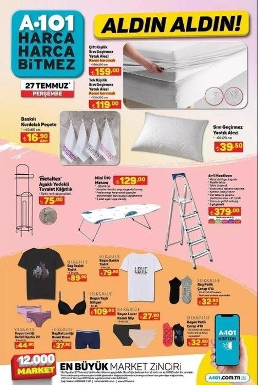 A101 27 Temmuz aktüel katalog 2023 yayınlandı! Ayçiçek yağı fiyatı dibi gördü, aşurelikler sudan ucuz!
