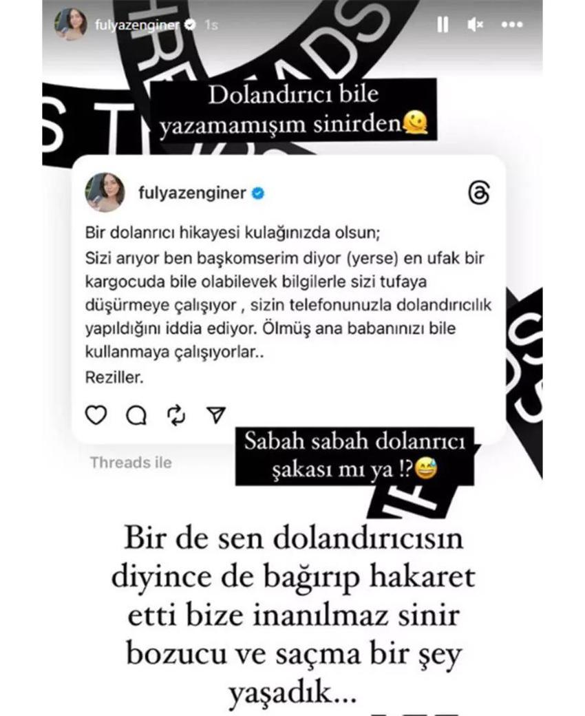 Fulya Zenginer'in 'dolandırıcı' isyanı: Reziller!