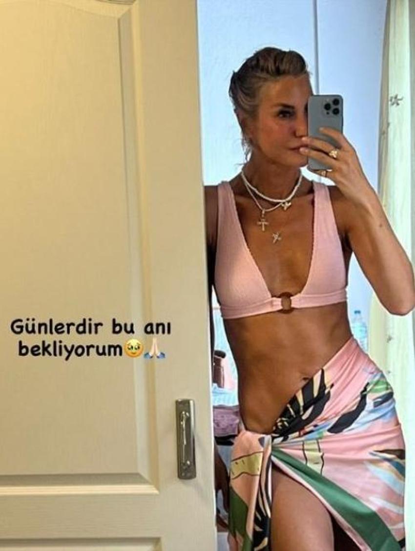 Çağla Şıkel ile oğlu Kuzey buz dolu fıçının içine girdi!