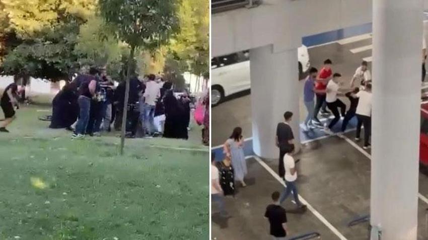 İstanbul’da yaşanan sokak kavgaları kamerada: Sokaklar boks maçını aratmadı