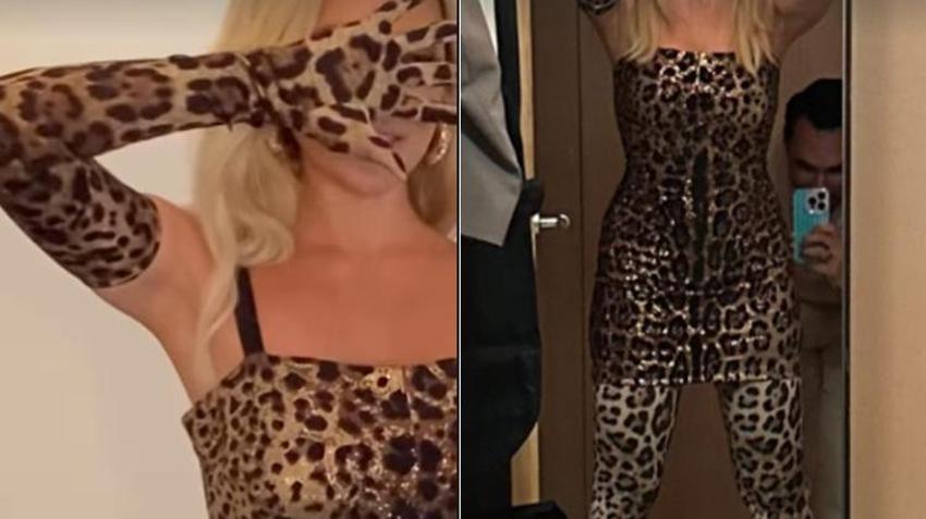 Hadise'nin leopar tercihi! Sosyal medya ikiye bölündü
