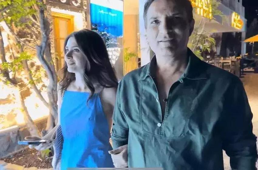 Rafet El Roman ve kendisinden 24 yaş küçük sevgilisi Yasemin Gergeç'in aşk tatili!