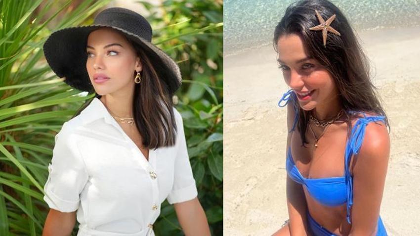 Tuvana Türkay'ın bikinili oryantal şovu dikkat çekti! Beğeni yağdı