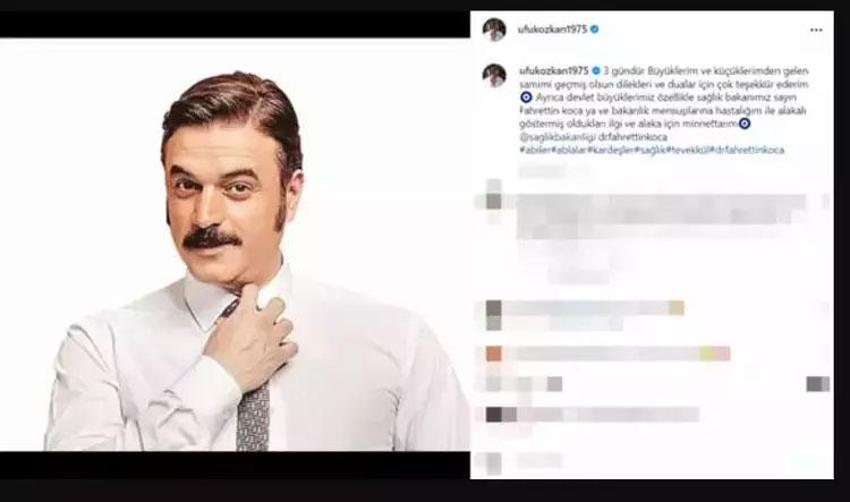 Ünlü oyuncu Ufuk Özkan'dan sevindiren haber: Setlere geri döndü