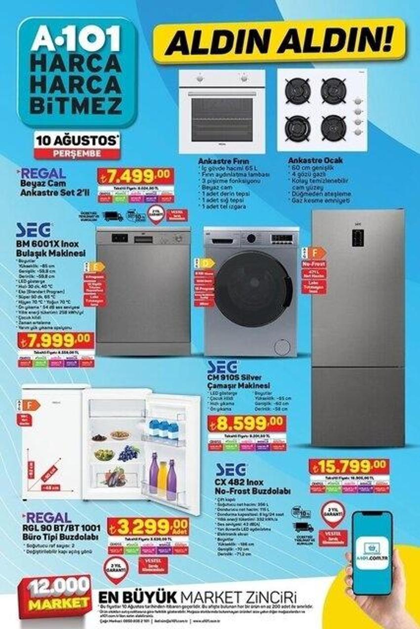 A101 7-10 Ağustos aktüel katalog 2023 yayınlandı! Ayçiçek yağı, bebek bezi, 3'lü kanepede fiyatlar yok oldu!