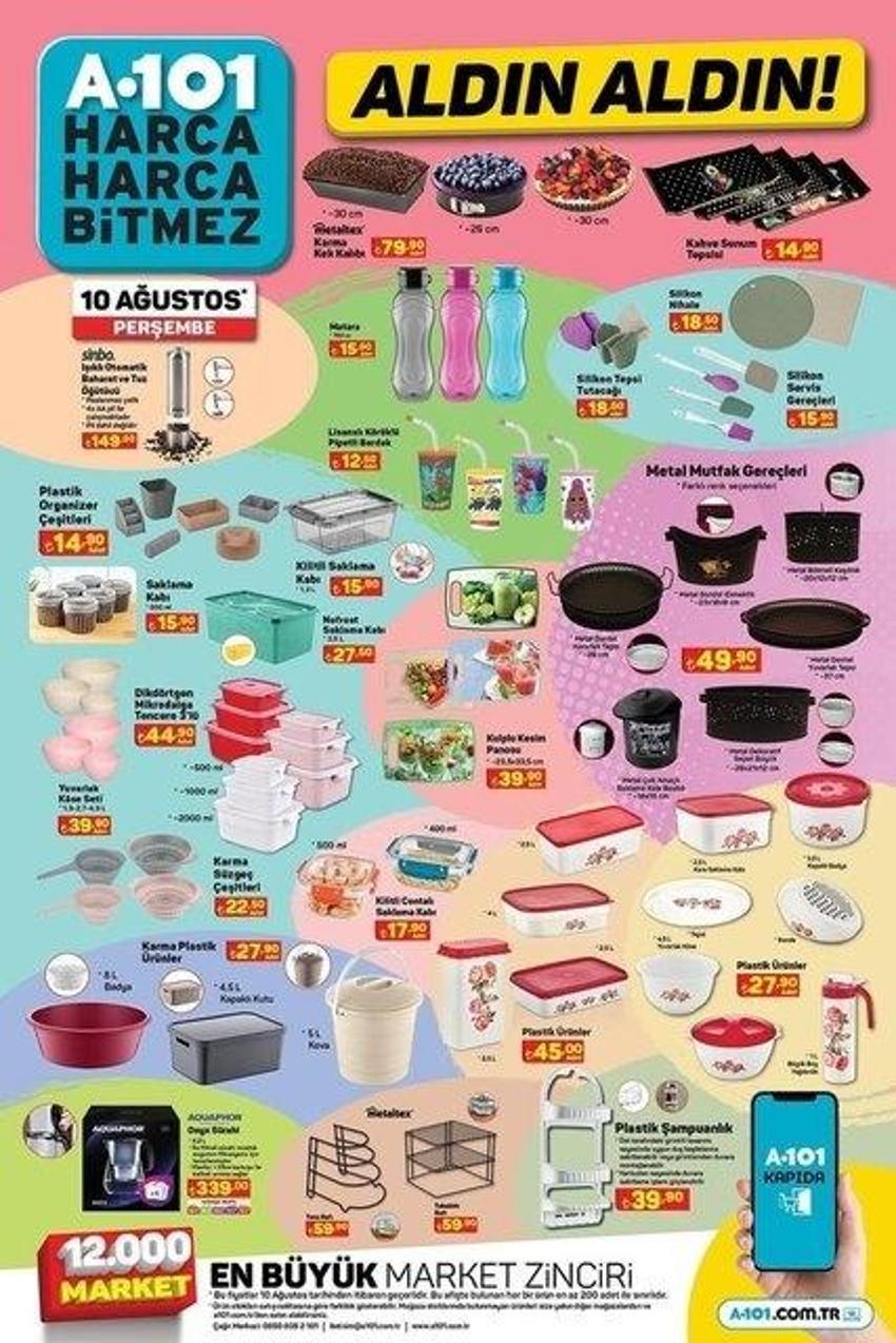 A101 7-10 Ağustos aktüel katalog 2023 yayınlandı! Ayçiçek yağı, bebek bezi, 3'lü kanepede fiyatlar yok oldu!