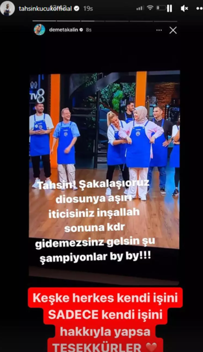 Demet Akalın 'Aşırı iticisin' dedi: Masterchef Tahsin'in yanıtı gündem oldu