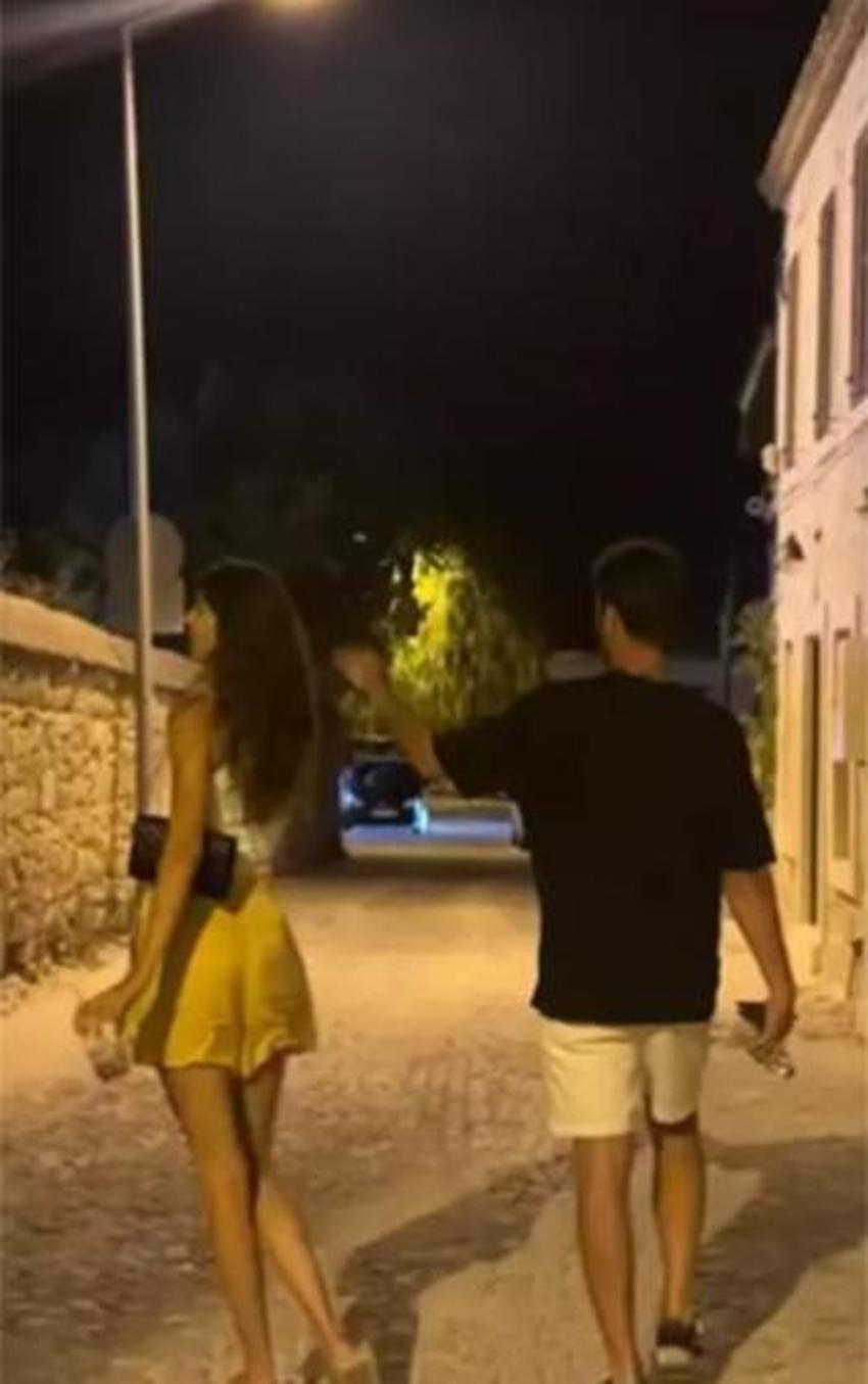 Tescilli güzel Ecem Çırpan ve Lider Şahin'in aşk tatili!
