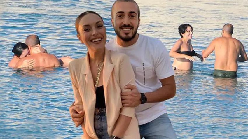Doğum için gün sayan Ezgi Mola'dan yeni pozlar geldi! Kahkahaları plajda yankılandı