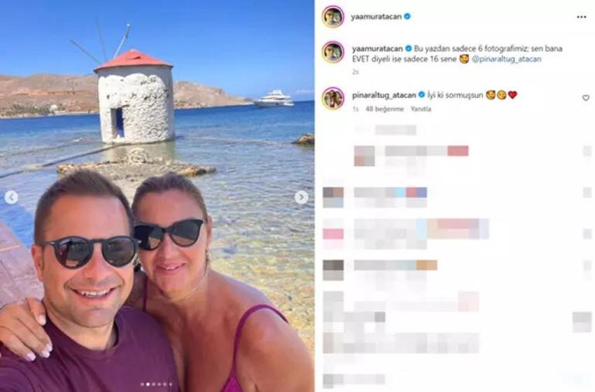 Pınar Altuğ -  Yağmur Atacan çifti 16'ncı evlilik yıl dönümlerini böyle kutladı!