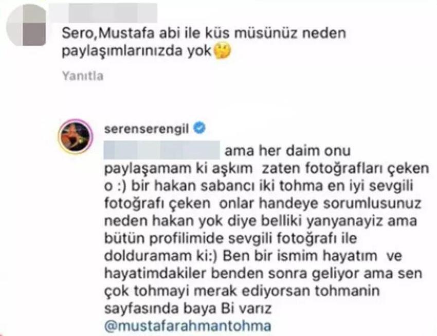 Seren Serengil'in cevabı gözleri Hande Erçel’e çevirdi! Bir Hakan Sabancı, iki Tohma: Hande'ye soruyor musunuz?