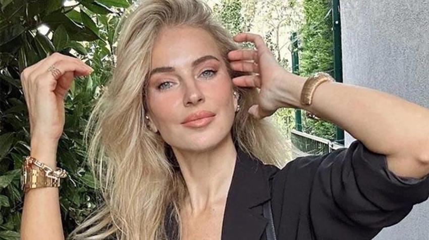 Burcu Esmersoy önce bikinisini tanıttı, ardından serin sulara atladı