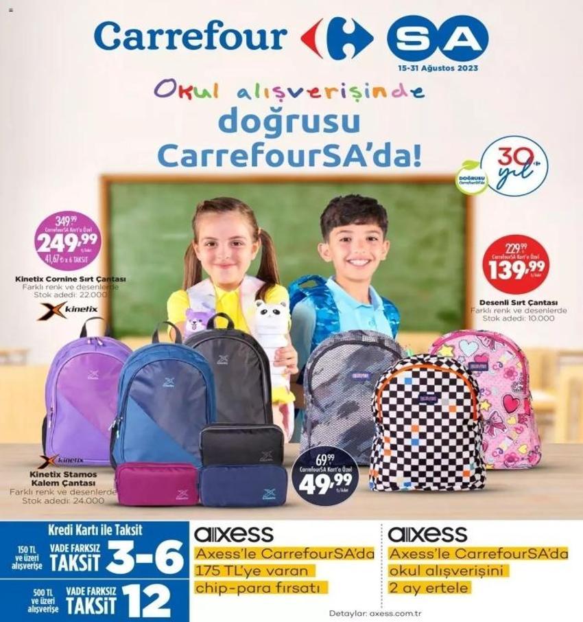 CarrefourSA 21-31 Ağustos aktüel katalog 2023 yayınlandı! CarrefourSA kırtasiye malzemeleri fiyatları belli oldu