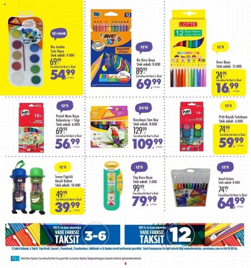 CarrefourSA 21-31 Ağustos aktüel katalog 2023 yayınlandı! CarrefourSA kırtasiye malzemeleri fiyatları belli oldu