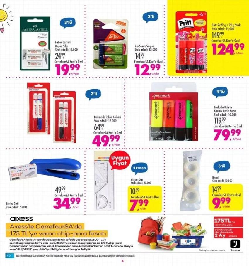 CarrefourSA 21-31 Ağustos aktüel katalog 2023 yayınlandı! CarrefourSA kırtasiye malzemeleri fiyatları belli oldu