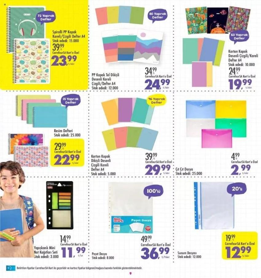 CarrefourSA 21-31 Ağustos aktüel katalog 2023 yayınlandı! CarrefourSA kırtasiye malzemeleri fiyatları belli oldu