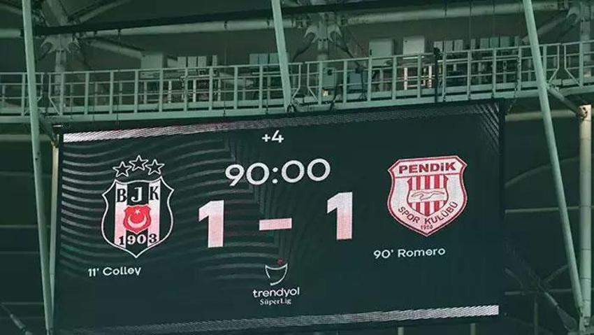 Beşiktaş - Pendikspor maçında iptal edilen gol ve penaltı kararı! Top çizgiyi geçti mi?