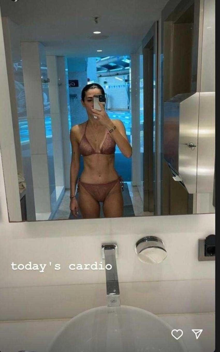 Nesrin Cavadzade’den spor sonrası poz! Kusursuz fiziğiyle dikkat çekti