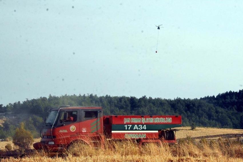 Çanakkale'de orman yangıyla mücadele sürüyor! Bakan Yumaklı son durumu açıkladı