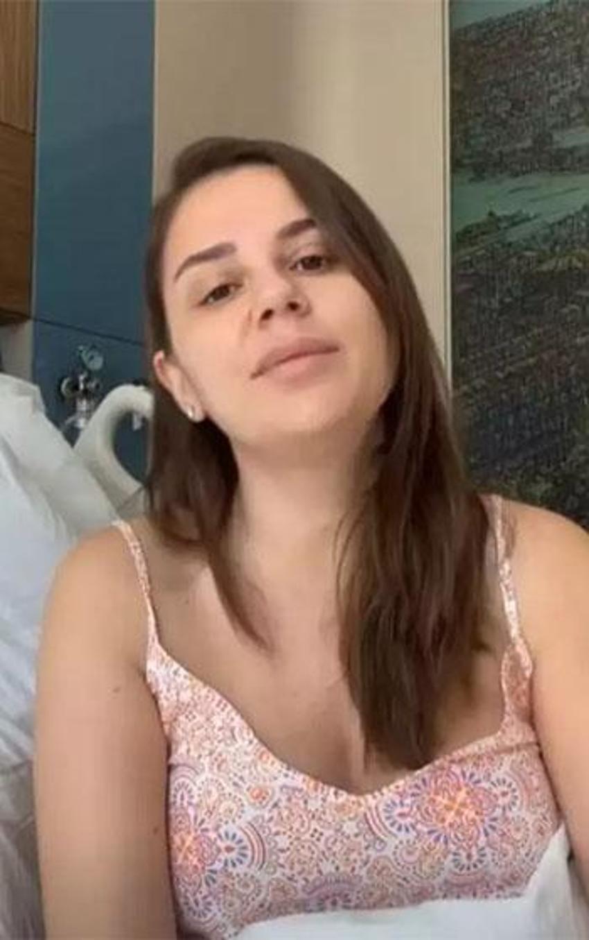 Merve Özbey hastaneden son durumunu paylaştı