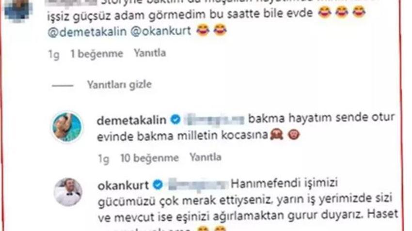 Demet Akalın ve Okan Kurt'u kızdıran yorum!