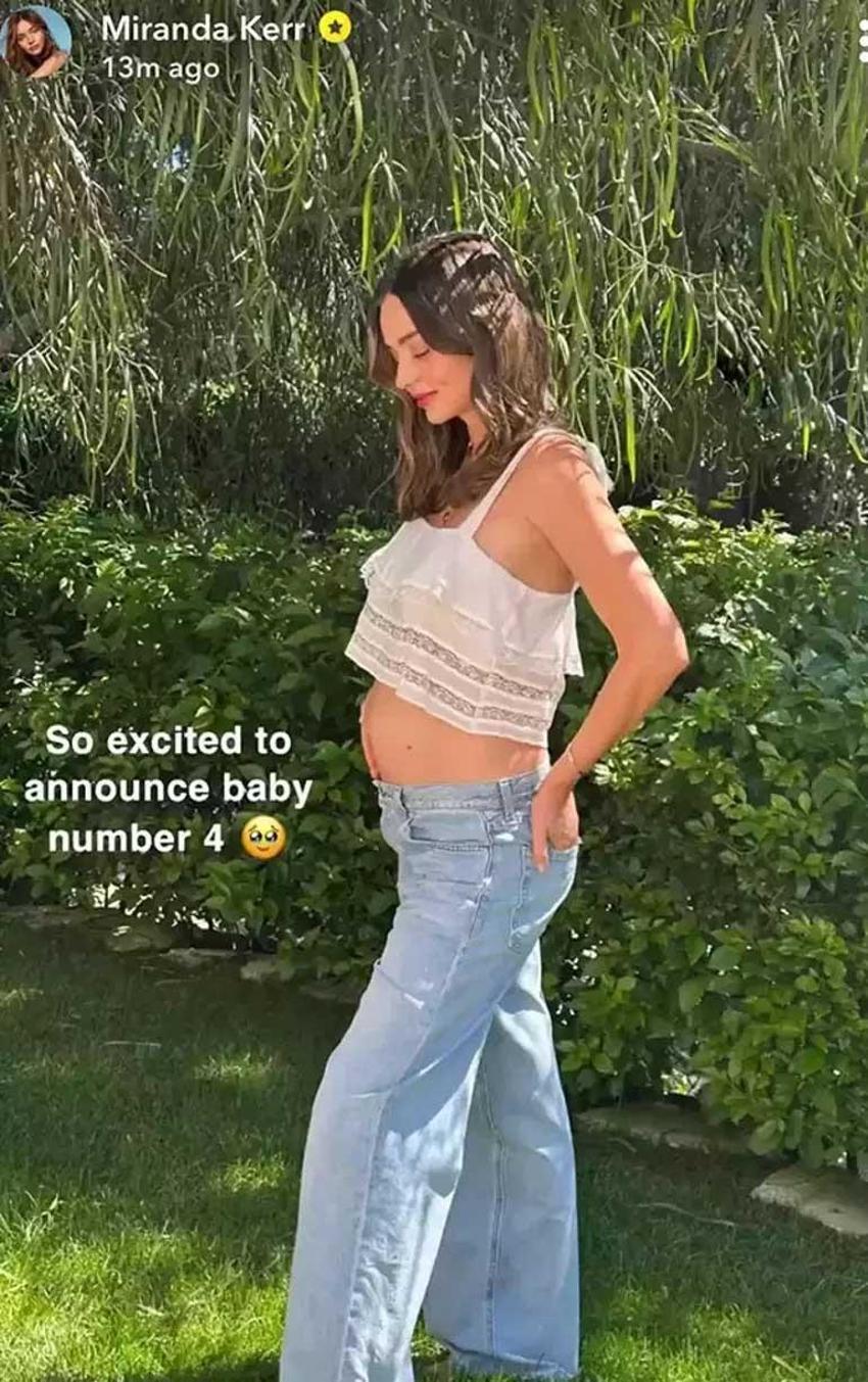 Miranda Kerr dördüncü çocuğuna hamile!