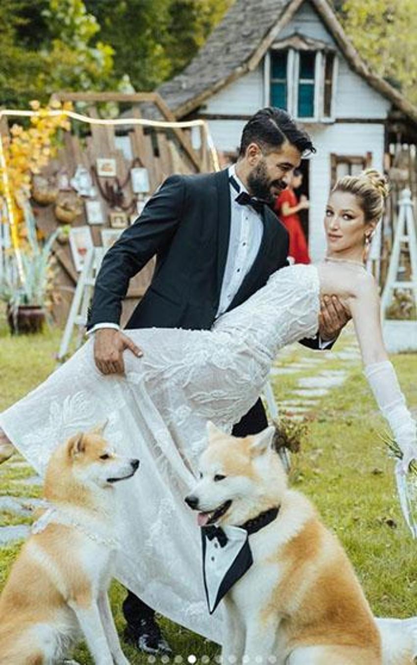 Oyuncu Rüzgar Aksoy, dansçı sevgilisi Yasemin Sancaklı ile evlendi!