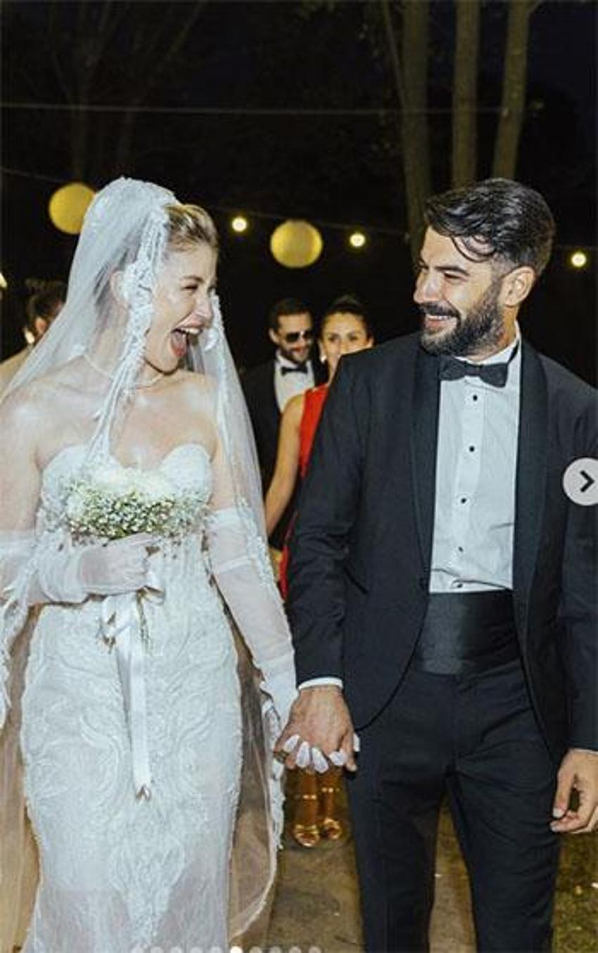 Oyuncu Rüzgar Aksoy, dansçı sevgilisi Yasemin Sancaklı ile evlendi!